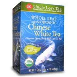 Whole Leaf Organic White Tea 18 Bags: Health & Personal 