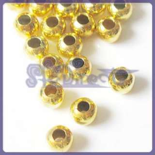 JEWELRY MAKE Gold Plated Metal Spacer Beads 200 Lot 4mm  