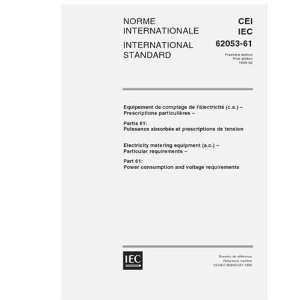  IEC 62053 61 Ed. 1.0 b1998, Electricity metering equipment 