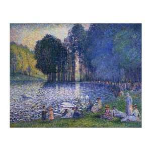   The Lake of the Forest of Boulogne Giclee Poster Print