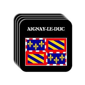 Bourgogne (Burgundy)   AIGNAY LE DUC Set of 4 Mini Mousepad Coasters