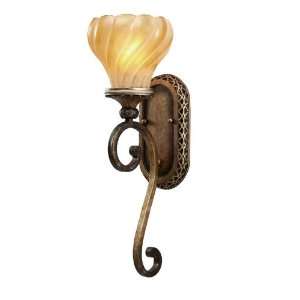 Golden Lighting 8755 1W FCB 1 Light Wall Sconce Sconce Forged Caramel 