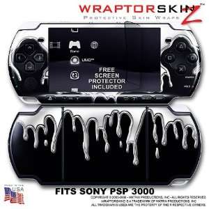   On Black WraptorSkinz Skin and Screen Protector Kit fits Sony PSP 3000