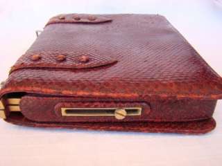 Beautiful Vintage Authentic Snake Skin Handbag, Purse  