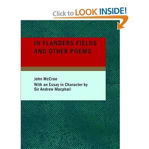  In Flanders Fields and Other Poems (9781437517989) John McCrae Books