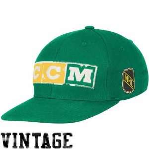  NHL CCM Minnesota North Stars Structured Flex Hat   Green 