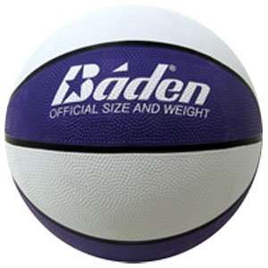  Official Rubber Wide Channel Basketballs 09) PURPLE WHITE OFFICIAL 
