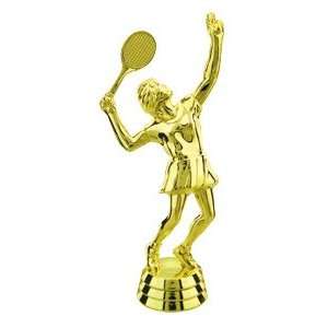  Gold 5 1/2 Female Tennis Trophy Figure Trophy Everything 