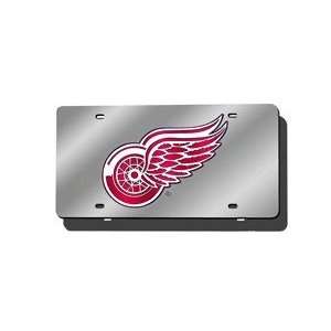   Detroit Red Wings Laser Cut Silver License Plate