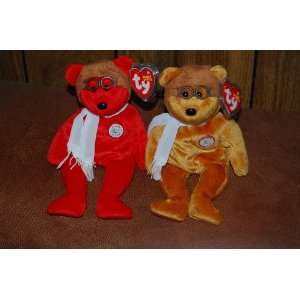   Baby Bears Red Bearon & Brown Bearon Ty Beanie Baby: Everything Else