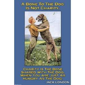  Charity A Bone to the Dog by Wilbur Pierce 12x18 Pet 