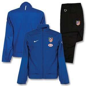 09 10 Atletico Madrid Woven Warm Up Suit   Royal/Black  