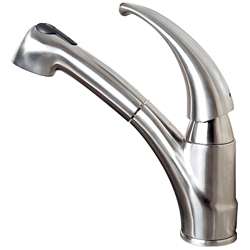   Steel Single Lever Pull out Sprayer Kitchen Faucet  