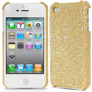 Ecell Designer Range   Glitter Hard Back Case Cover for iPhone 4 4S 