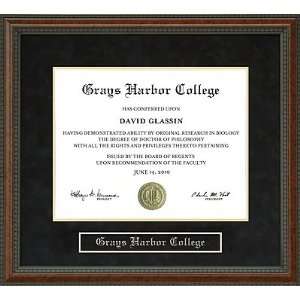  Grays Harbor College (GHC) Diploma Frame Sports 