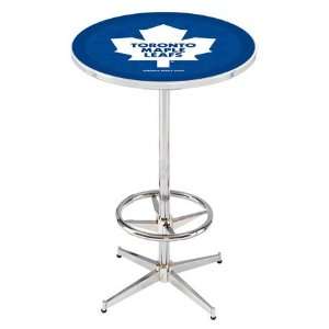  36 Toronto Maple Leafs Counter Height Pub Table   Chrome 
