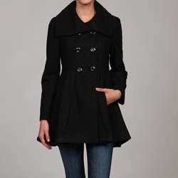 Betsey Johnson Womens Wool Tailored Coat  
