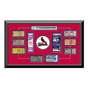  St. Louis Cardinals 10 Time Ticket Frame Sports 