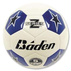  Baden Z Series Training Soccer Ball (White/Royal) Sports 