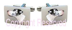 Great Dane Dog Mother Of Pearl Natural Shell Cufflinks + Free Gift Box 