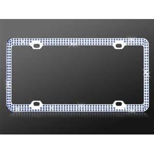  Car Automotive License Plate Frame Chrome Coating Metal Painting 