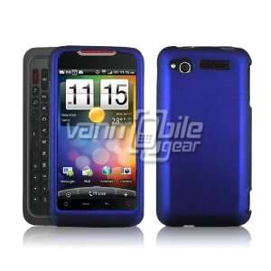VMG HTC Merge   Blue Hard 2 Pc Rubberized Snap On Plastic Case [In 