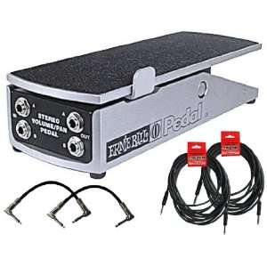  Ernie Ball 6165 Stereo Volume / Pan Pedal with 4 Free 