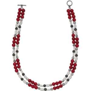  Sterling Silver Red, Grey, Moonstone, Pearl Color Bead 