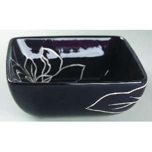 Laurie Gates Anna Black Soup/Cereal Bowl, Fine China Dinnerware 