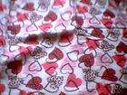 curtain valance pink black leopard hearts 