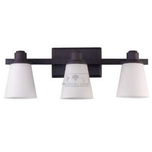  Chatham   22 triple wall light in oil rubbed bronze with 