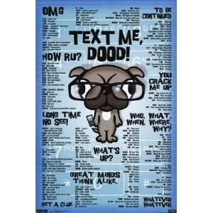  Text Me Dood Poster (22.00 x 34.00): Home & Kitchen
