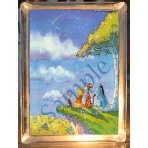   the Pooh Wish Upon a Star Glass Block Night Light