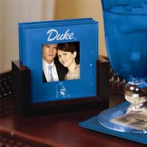  Duke Blue Devils Art Glass Photo Coaster Set: Sports 