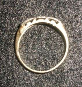 18kt Ladies Antique Wedding Ring Set  