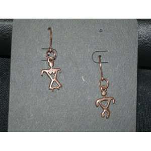    Copper Native American Man & Woman Earrings Arts, Crafts & Sewing