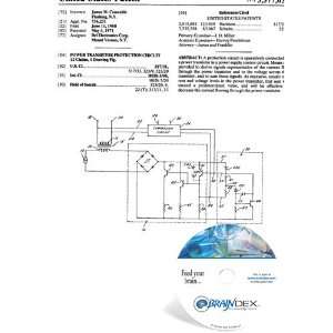  NEW Patent CD for POWER TRANSISTOR PROTECTION CIRCUIT 