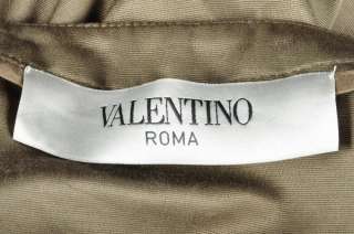 VALENTINO Roma Taupe Cotton/Silk Coat Dress 48/12 NWT  