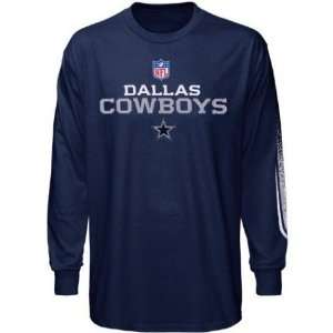  Mens Dallas Cowboys Navy Blue Optimus Long Sleeve T shirt 