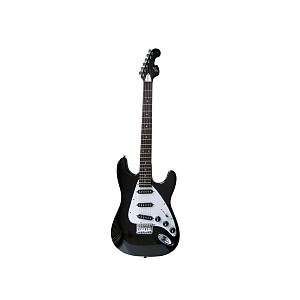  First Act Double Cutaway Electric Guitar   Black and White 