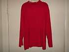 NEW Womens LIZ CLAIBORNE Plus Size 3X Shirt Top Red Stretch Mock 