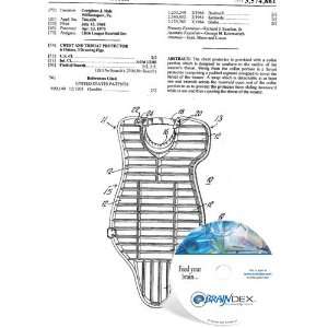    NEW Patent CD for CHEST AND THROAT PROTECTOR 