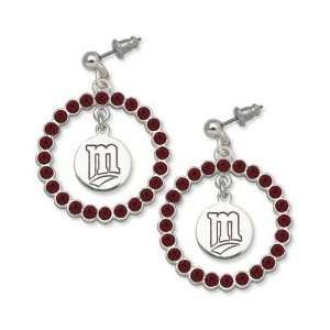   Minnesota Twins Earrings   Red Crystals & Team Logo: Everything Else