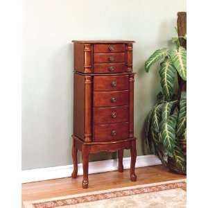  Powell Classic Cherry Jewelry Armoire 881 315: Furniture 