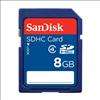 Lot of 5 SanDisk 8GB SD SDHC Class 4 Flash Memory Card  