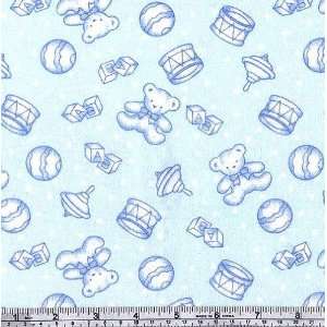   Flannel Sweet Dreams Blue Fabric By The Yard Arts, Crafts & Sewing