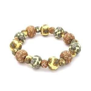    Michelle Collection Large Bead Bracelet All Clay: Everything Else