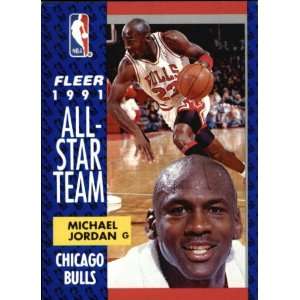  1991 Fleer Michael Jordan ALL STAR TEAM # 211 Sports 