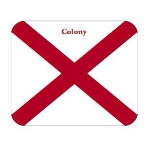  US State Flag   Colony, Alabama (AL) Mouse Pad 