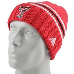   Texas Tech Red Raiders Red Watch Cuffed Knit Beanie: Sports & Outdoors